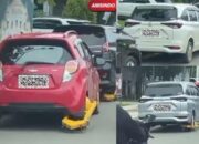 Dishub Samarinda Gembok Kendaraan Parkir Liar, Warganet Heboh