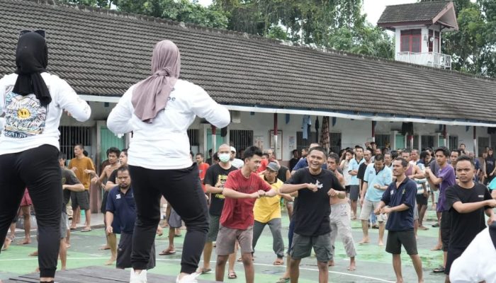 Rutinitas Senam di Rutan Balikpapan: Sehat, Kompak, dan Penuh Semangat