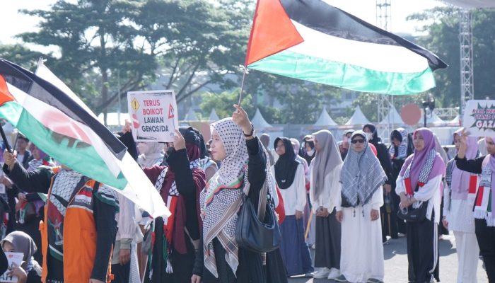 Ratusan Warga Ramaikan Walk For Freedom sebagai Bentuk Solidaritas Palestina