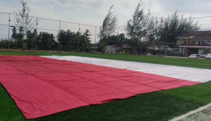 Tebing Batu Dinding Kukar Jadi Spot Ikonik Pengibaran Bendera Raksasa HUT ke-80 RI