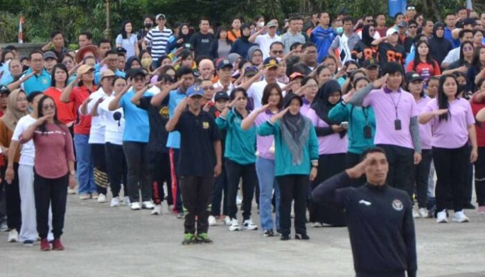 Peringatan Haornas 2025 di Kutai Barat Dihadiri Ribuan Peserta Senam Bersama