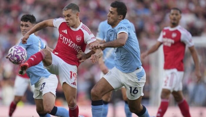 Hasil Arsenal vs Man City: Martinelli Selamatkan The Gunners dari Kekalahan