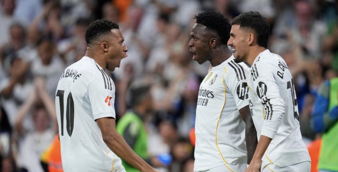 Skor Real Madrid vs Villarreal 3-1, Vinicius Jr dan Mbappe Antar Los Blancos ke Puncak Klasemen