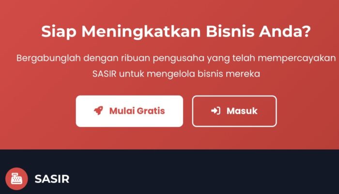 Aplikasi Kasir Gratis SASIR Tawarkan Laporan, Multi Cabang, dan Petty Cash
