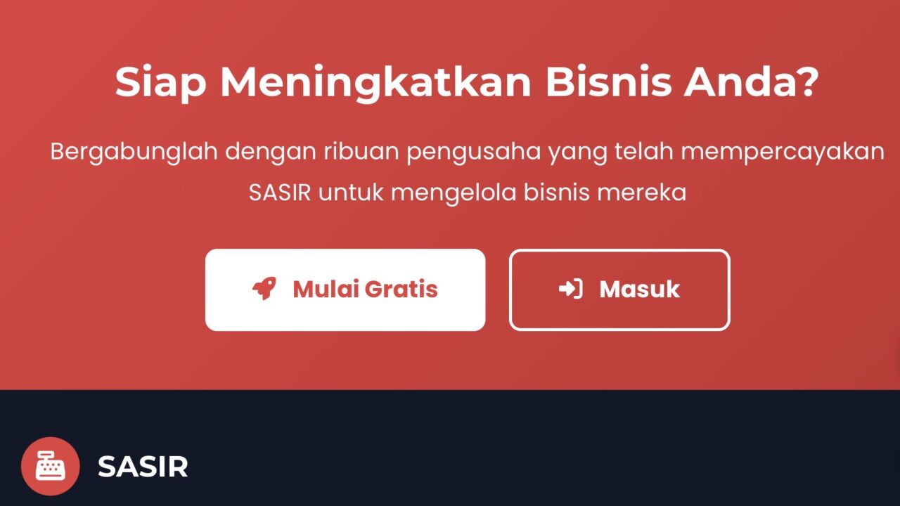 Aplikasi Kasir Gratis SASIR Tawarkan Laporan, Multi Cabang, dan Petty Cash