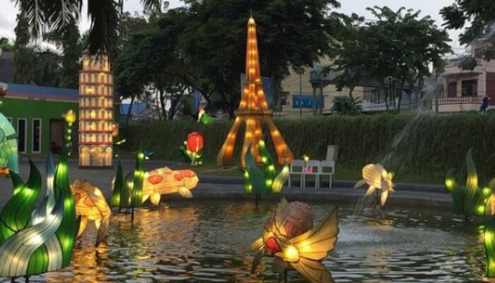 Mahakam Lampion Garden, Wisata Cahaya Andalan di Samarinda