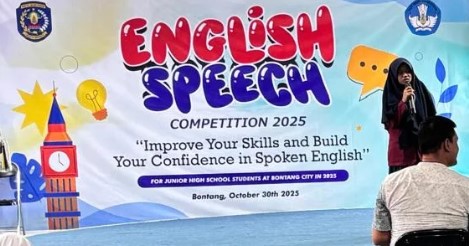 Lomba Berbahasa Inggris di Bontang, Tingkatkan Kemampuan Public Speaking Siswa