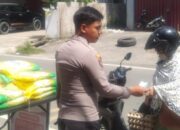 Polsek Balikpapan Selatan Salurkan 500 Kg Beras untuk Masyarakat di Gerakan Pangan Murah