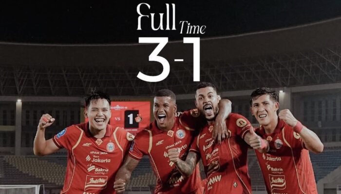 Menang 3-1, Pertandingan Persija Jakarta vs Persik Dipenuhi Drama