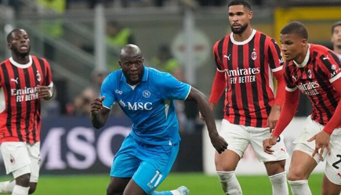 Napoli Menang 2-0 atas Milan, Siap Hadapi Pemenang Bologna vs Inter