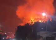 Kebakaran Hebat di Gunung Sari Samarinda, Puluhan Pintu Mess Ludes Dilalap Api