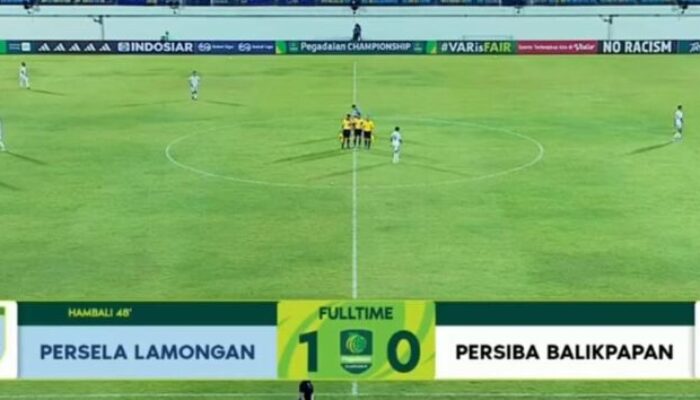 Kalahkan Persiba, Persela Tampil Solid Meski Bermain dengan Sepuluh Pemain