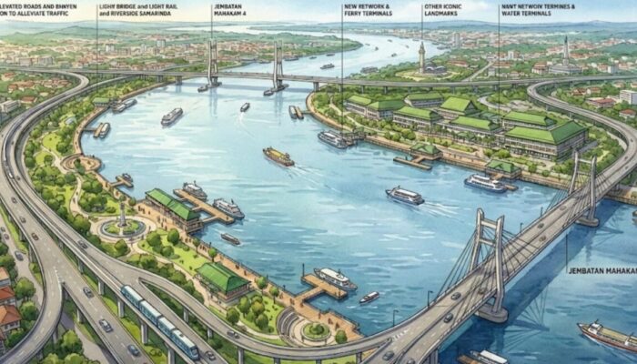 Kaltim Siap Bangun Infrastruktur Baru: Waterfront dan Riverside Road dengan Anggaran Rp7 Triliun