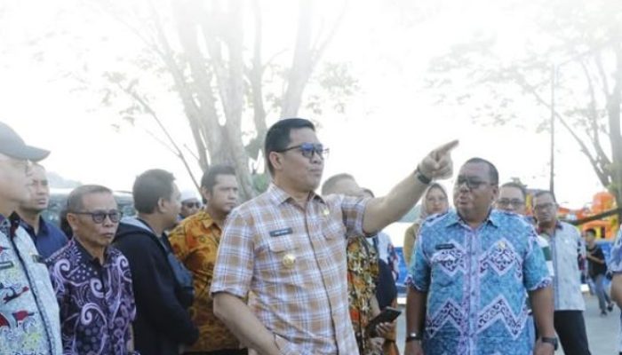 Proyek Taman Jembatan Mahakam Samarinda Berjalan, Baru Rampung Sebagian