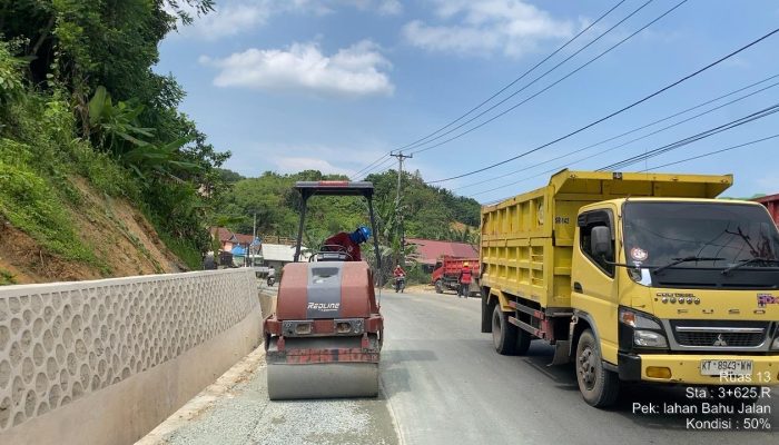 Rehabilitasi Jalan Sambera–Santan–Bontang Berlanjut, Fokus Perkuatan Struktur dan Drainase