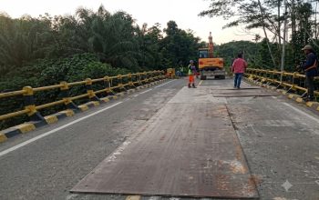 Pasca Jebol di Titik Baru Kondisi Struktural Jembatan Sangkima Menurun, Pembatasan Muatan Maksimal 10 Ton Diberlakukan di Ruas Bontang-Sangatta