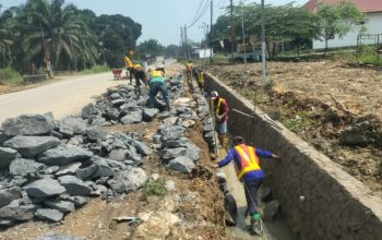 BBPJN Kaltim Bangun Drainase 500 Meter di Muara Wahau, Libatkan Masyarakat Lewat Padat Karya
