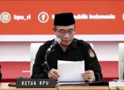Ketua KPU Menahan Tangis saat Bacakan Hasil Pemilu 2024